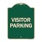 Signmission Designer Series Sign-Visitor Parking, Green Heavy-Gauge Aluminum, 24" x 18", G-1824-9740 A-DES-G-1824-9740 - alternate 1